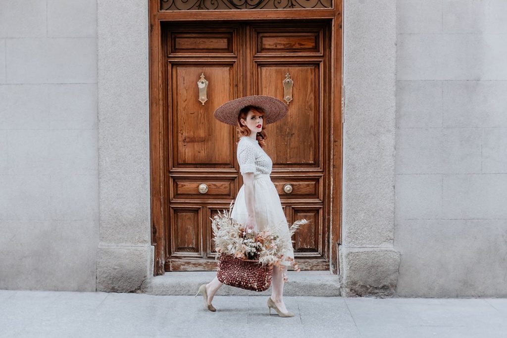 falda novia vintage