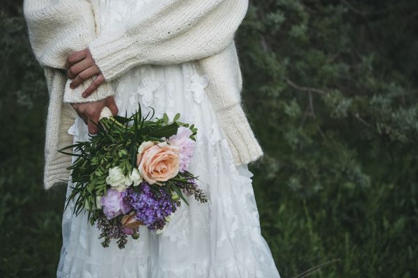 chaqueta lana novia