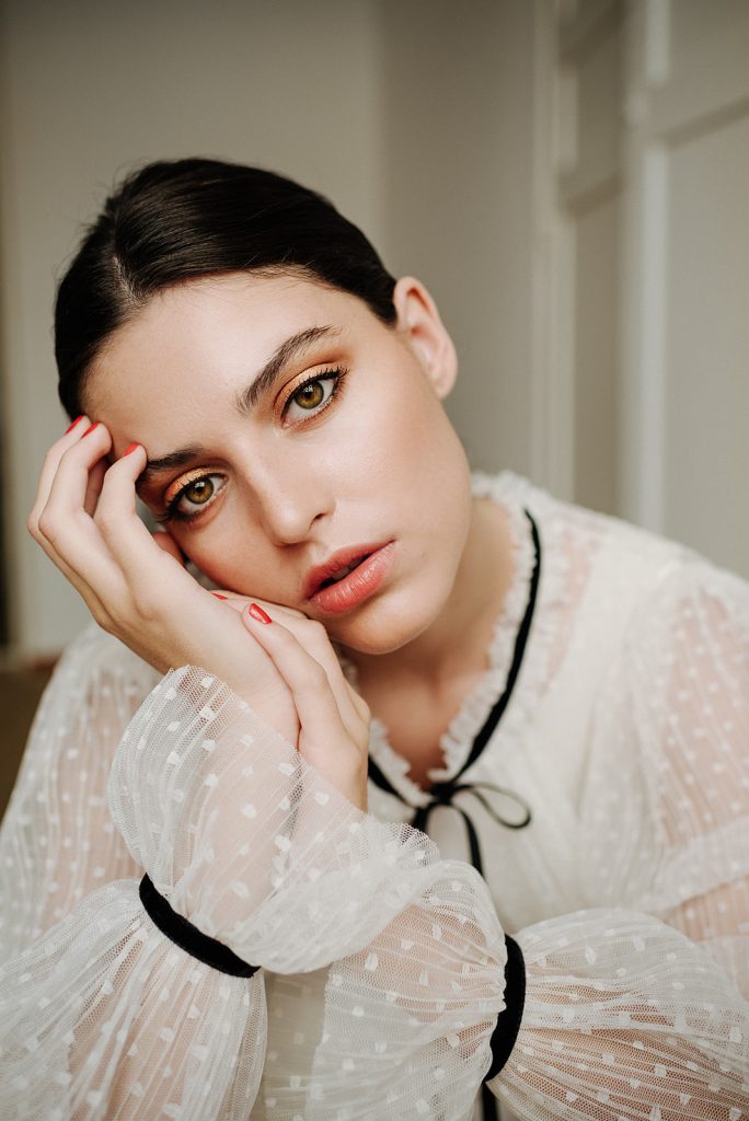 Make up de novia noir et blanc