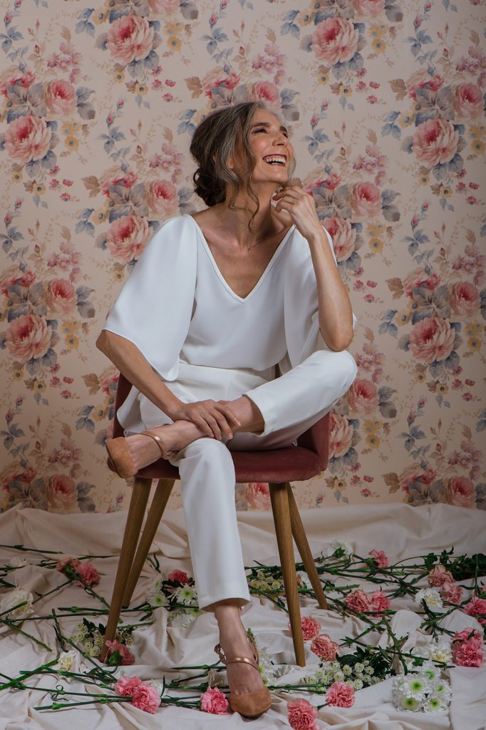 Pantalón y blusa novias