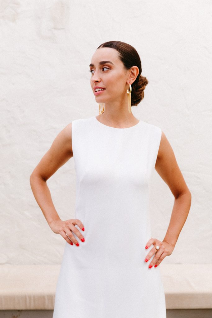 Vestido sencillo de novia
