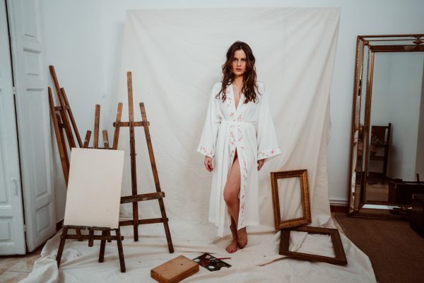kimono bordado novia lamarye