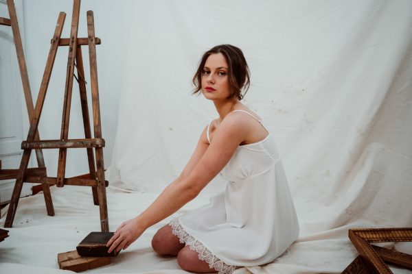 camisón corto novias