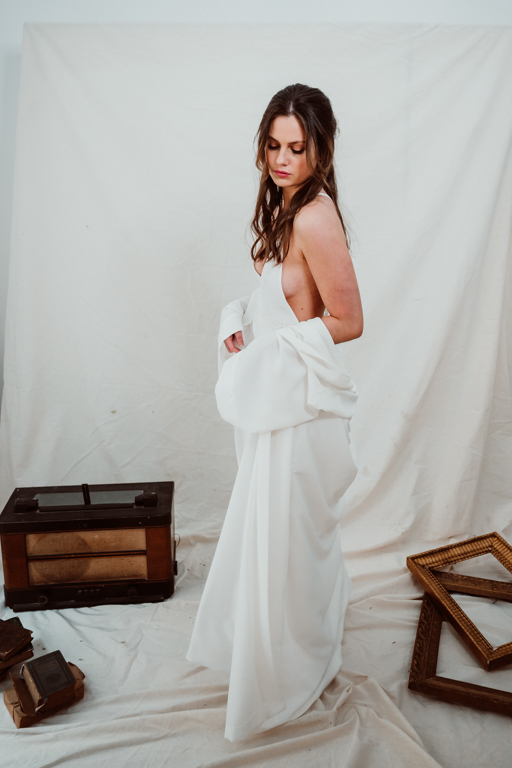 camisón largo novia