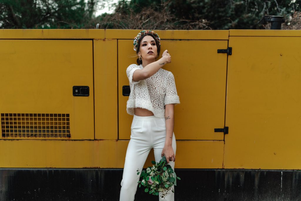 Crop top novia