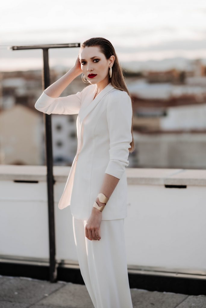 traje de chaqueta novia