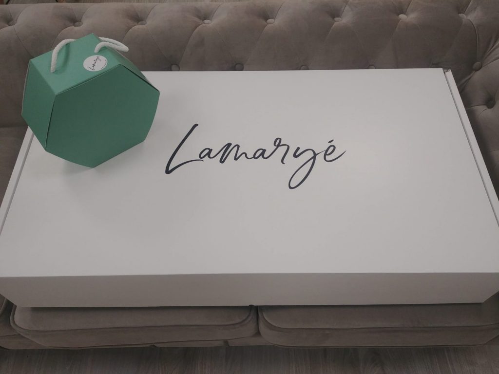 Caja para guardar el vestido de novia