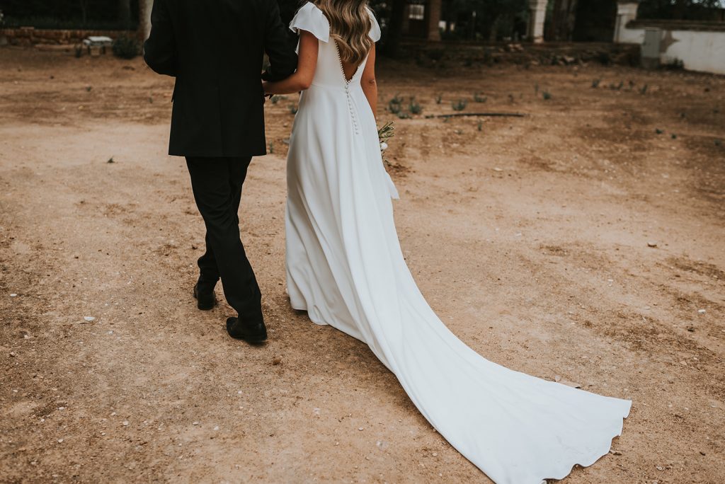 vestido novia espalda al aire