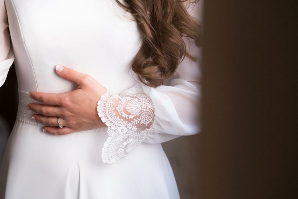 Vestido novia puños