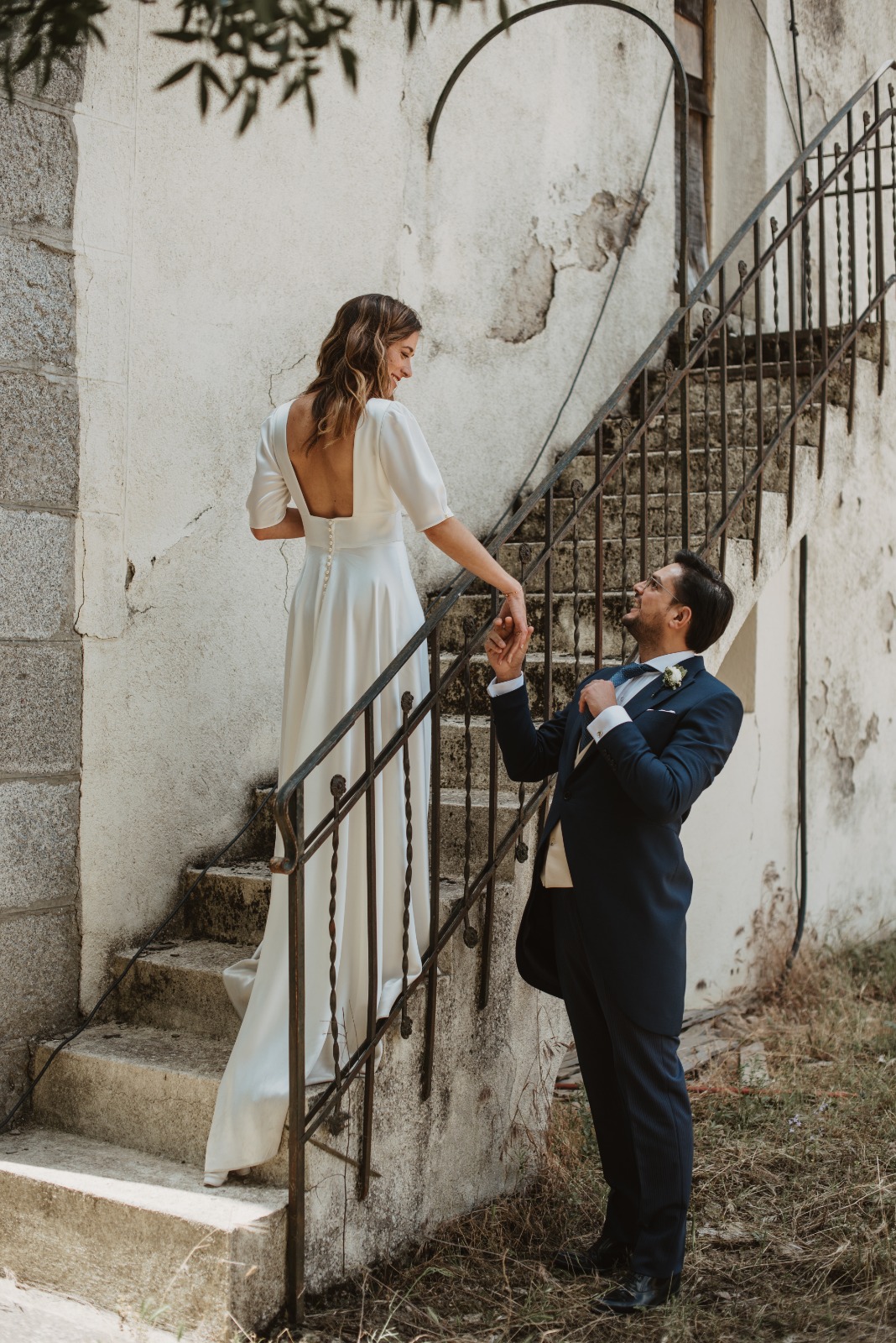escote cuadrado novia
