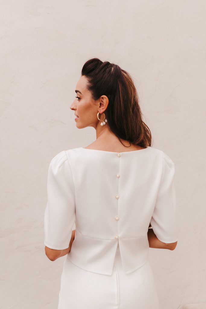 blusa novia