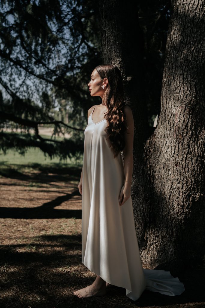 vestido lencero novia