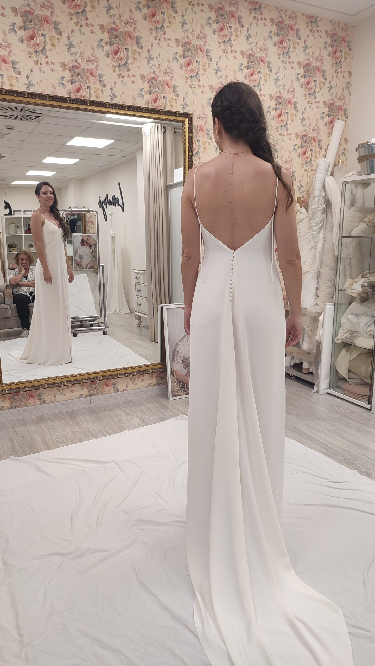 vestido lencero novia 