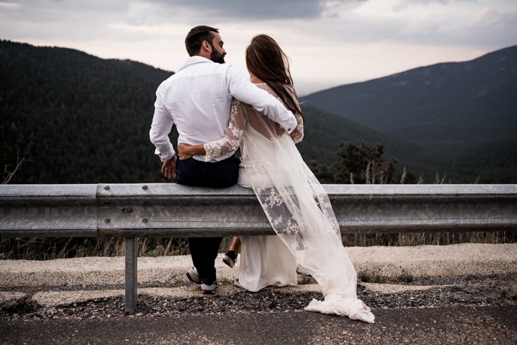 vestido de novia y abrigo de novia 