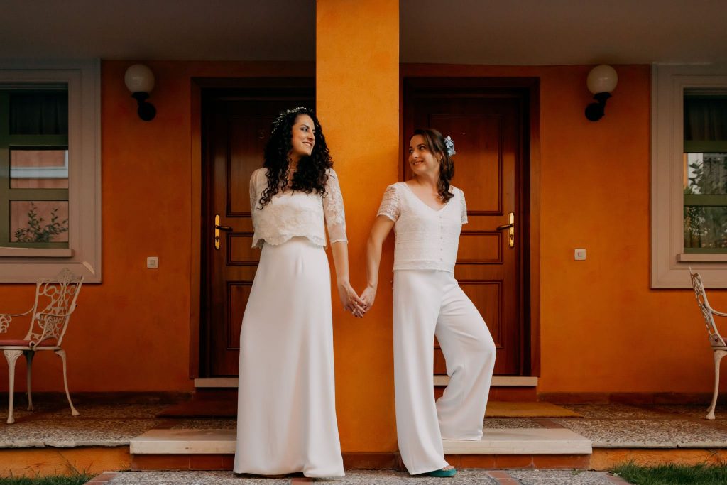 look tres piezas novia