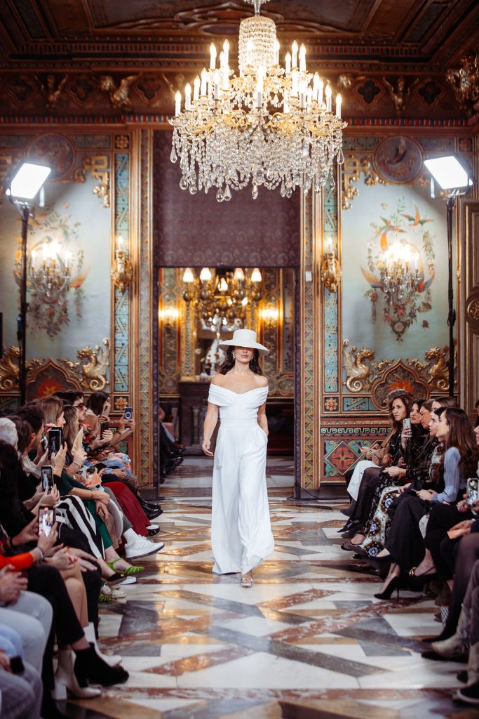 dos piezas novia desfile asn lamarye