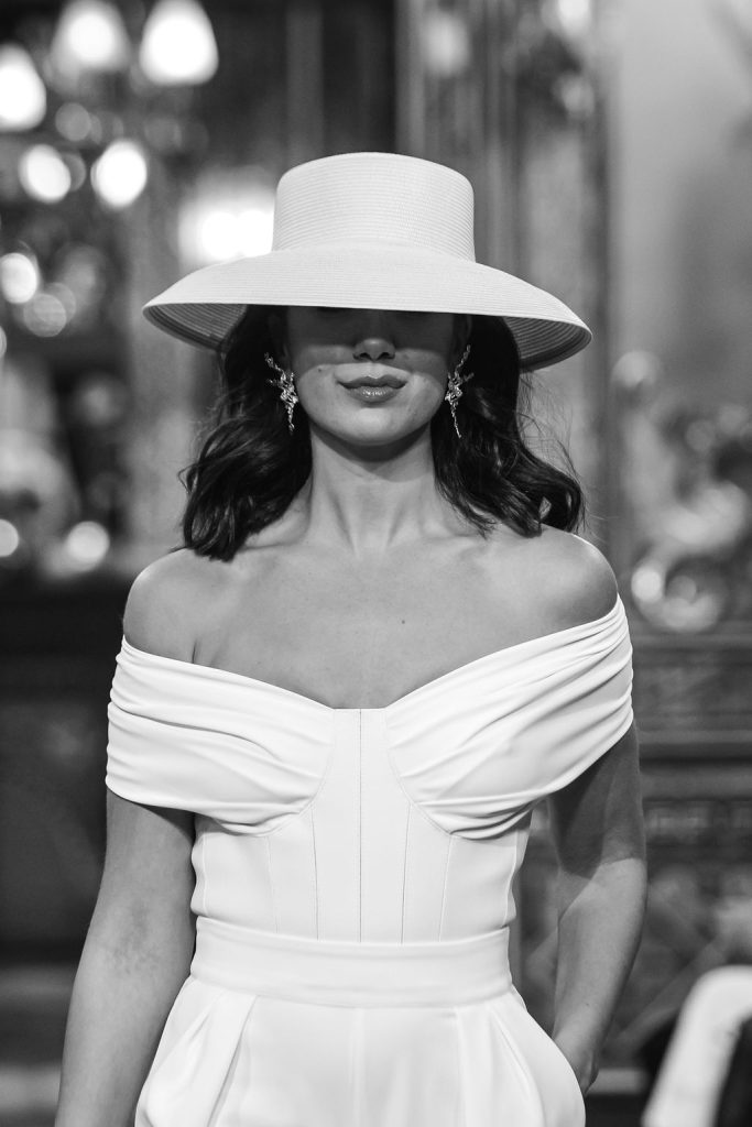 corpiño en ecopiel novia desfile asn atelier couture lamarye
