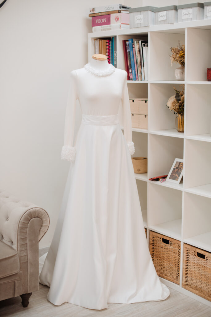 vestido novia invierno