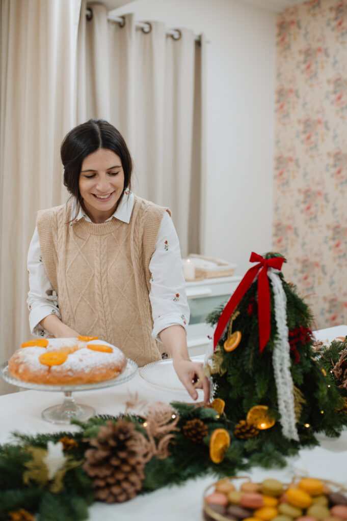 navidad decoración floral