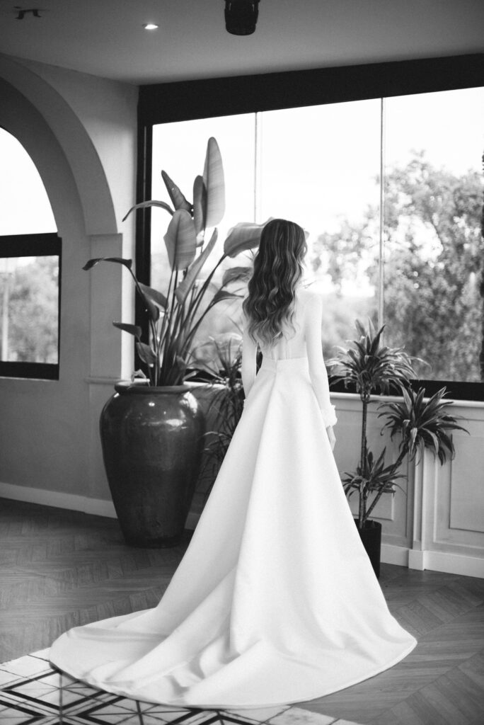 VESTIDO DE NOVIA JERSEY Y FALDA