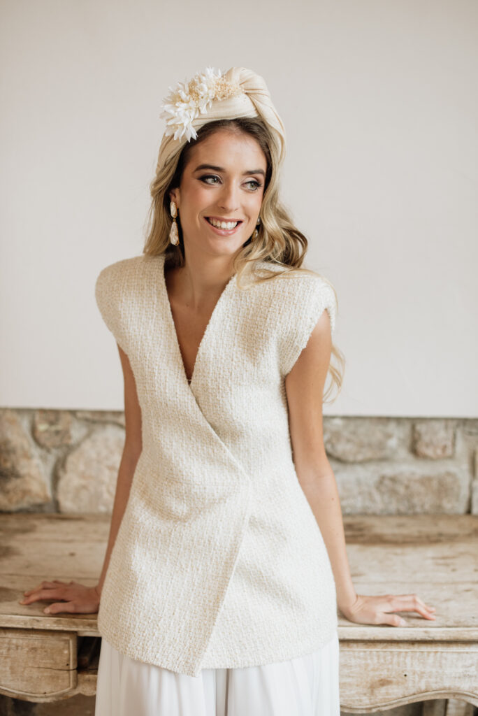 chaleco novia invierno 2025