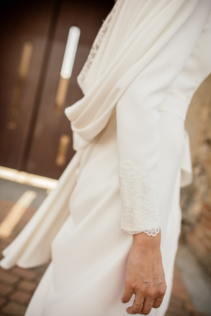 vestido novia invierno