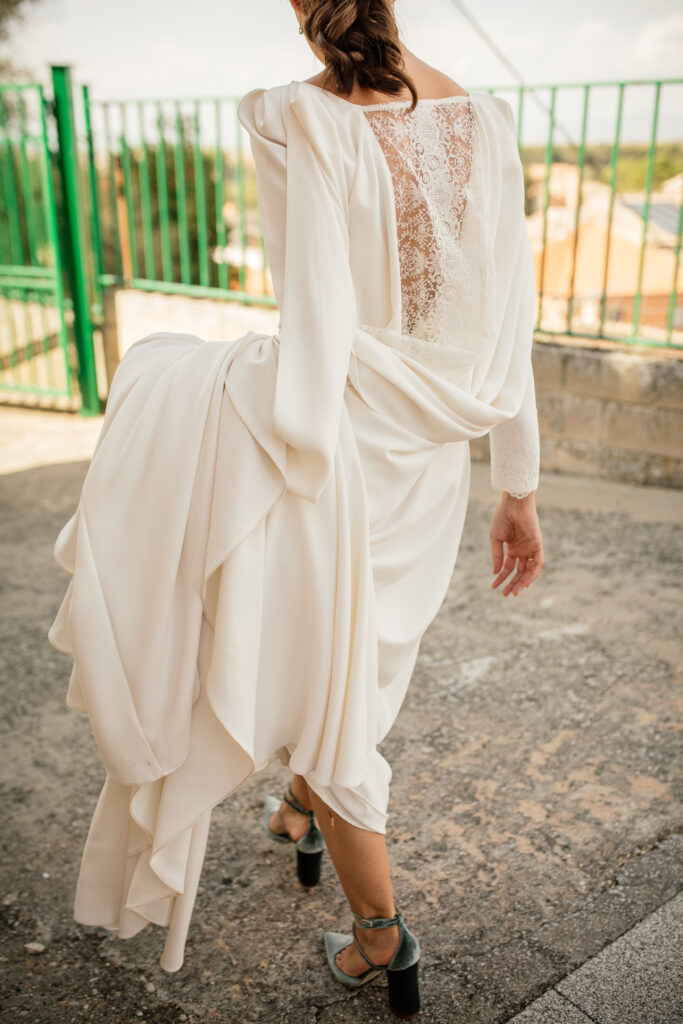vestido invierno novia