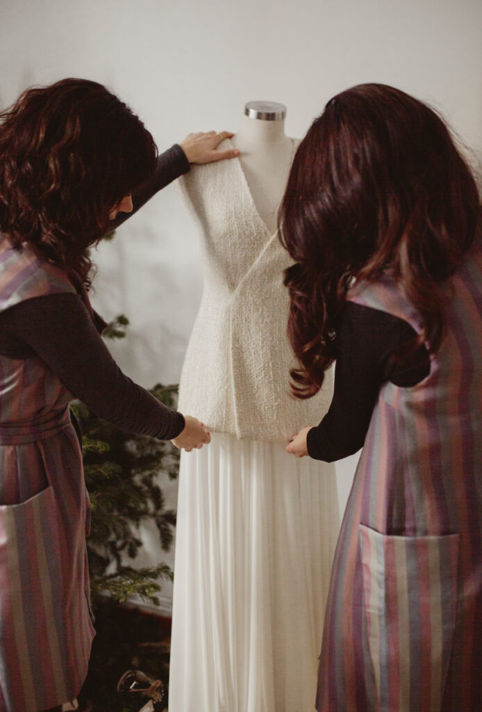 chaleco para novia tweed