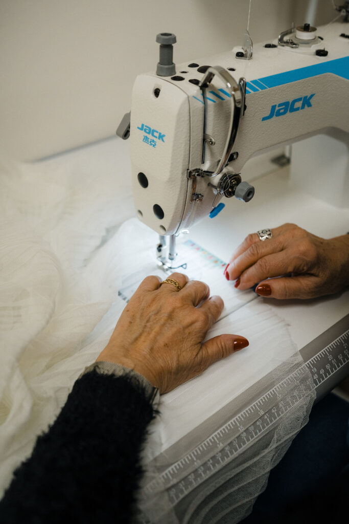 coser vestido novia