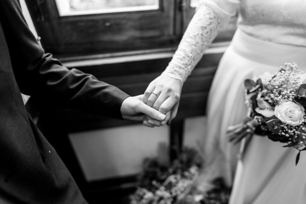 vestido puños novia