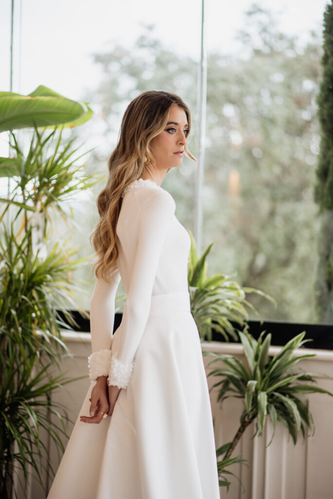 vestido novia invierno